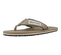 Tommy Hilfiger Herren Flip Flops Patch Hilfiger Beach Sandal Zehentrenner, Beige (Beige), 40