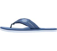 Tommy Hilfiger Herren Flip Flops Patch mit Gurtband-Riemen, Blau (Aegean Sea), 46