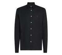 Tommy Hilfiger Herren Freizeithemd FLEX POPLIN Slim Fit, schwarz, Gr. L