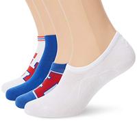 Tommy Hilfiger Herren Füßlinge TH UNISEX SNEAKER BOX 4P 392004001470035, 4er Pack, Gr. 35/38, Mehrfarbig (Surf The Web 470)