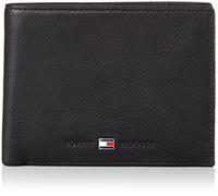 Tommy Hilfiger Herren Geldbeutel Johnson Cc and Coin Pocket aus Leder, Schwarz (Black), Einheitsgröße