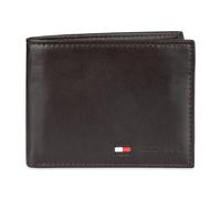 Tommy Hilfiger Herren Geldbörse aus Leder - Slim Bifold mit 6 Kreditkartenfächern und abnehmbarem Ausweisfenster, Britisches Braun, Einheitsgröße