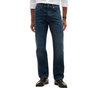 Gerade Jeans TOMMY HILFIGER "DOVER REGULAR STRAIGHT", Herren, Gr. 31, Länge 32, wood indigo, Denim/Jeans, Obermaterial: 100% Baumwolle, regular fit lang, Jeans (94575214-31) wood indigo
