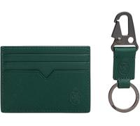 Tommy Hilfiger Herren Geschenk-Set Crest Kartenetui und Schlüsselanhänger, Grün (Ornamental Green), Einheitsgröße