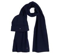 Tommy Hilfiger Herren Geschenk-Set Flag Pima Cotton Strickmütze & Schal