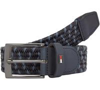 Tommy Hilfiger Herren Gürtel Adan New Elastic Geflochten, Blau (Space Blue), 85 cm