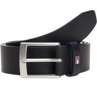 Tommy Hilfiger Herren Gürtel Adan New Leather aus Leder, Blau (Space Blue), 80 cm