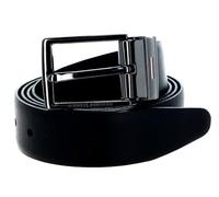 Tommy Hilfiger Herren Gürtel Business 3.5 Rev Ledergürtel, Schwarz (Black/Black), 110