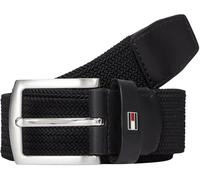 Tommy Hilfiger Herren Gürtel Denton Elastic 3,5 cm Geflochten, Schwarz (Black), 95 cm