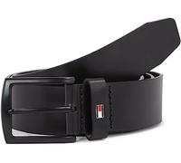 Tommy Hilfiger Herren Gürtel Denton Matte 3,5 cm Ledergürtel, Schwarz (Black), 115 cm