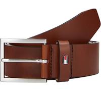 Tommy Hilfiger Herren Gürtel Hampton 4,0 cm Ledergürtel, Braun (Dark Tan), 80 cm