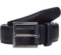 Tommy Hilfiger Herren Gürtel Hudson Leather 3,0 cm Ledergürtel, Blau (Space Blue), 90 cm