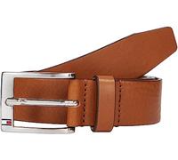 Tommy Hilfiger Herren Gürtel New Aly Belt Ledergürtel, Braun (Dark Tan), 80
