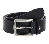 Tommy Hilfiger Herren Gürtel New Denton 3,5 cm Belt Ledergürtel, Blau (Midnight), 110 cm