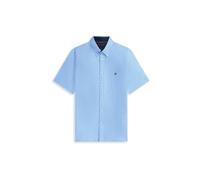 Tommy Hilfiger Herren Hemd aus Leinen-Baumwoll-Mix, blau, Gr. S