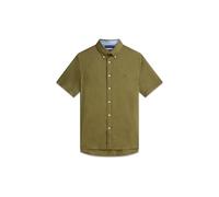 Tommy Hilfiger Herren Hemd aus Leinen-Baumwoll-Mix, khaki, Gr. L