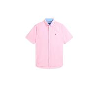 Tommy Hilfiger Herren Hemd aus Leinen-Baumwoll-Mix, pink, Gr. XL