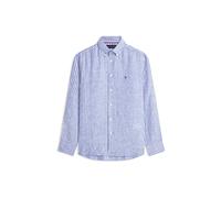 Tommy Hilfiger Herren Hemd aus Leinen, bleu, Gr. L