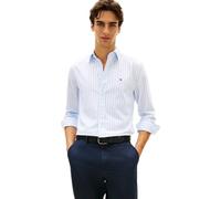 Tommy Hilfiger Herren Hemd Flex Poplin Classic aus Baumwolle, Blau (Sweet Blue/Stripe), XL