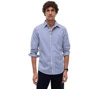 Tommy Hilfiger Herren Hemd Flex Poplin Classic aus Baumwolle, Mehrfarbig (Wedge Blue/Stripe), XXL