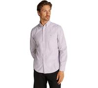 Tommy Hilfiger Herren Hemd Flex Poplin Classic Regular Fit, Mehrfarbig (Regatta Red / Multi), S