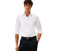 Tommy Hilfiger Herren Hemd Flex Poplin Kent Collar Slim Fit, Weiß (White), XXXL