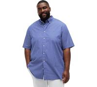 Tommy Hilfiger Herren Hemd Flex Poplin Kurzarm, Mehrfarbig (Wedge Blue/Stripe), 2XL