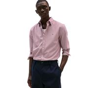 Tommy Hilfiger Regular Fit Freizeithemd aus reiner Baumwoll-Popeline in Bordeaux, Größe L