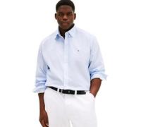 Tommy Hilfiger Herren Hemd Flex Poplin Micro Regular Fit, Blau (Blue Spell/Allover), 2XL