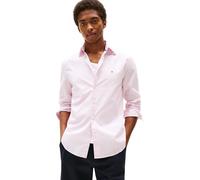 Langarmhemd TOMMY HILFIGER "FLEX POPLIN MINI PRINT RF SHIRT", Herren, Gr. L, N-Gr, pink lily, Web, Obermaterial: 100% Baumwolle, casual, regular fit, Langarm 1-Knopf-Manschette, Hemden, regular fit, K