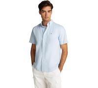 Tommy Hilfiger Herren Hemd Flex Poplin Solid Kurzarm, Blau (Sweet Blue), M