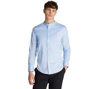 Tommy Hilfiger Herren Hemd Flex Poplin Solid Mao Regular Fit, Blau (Sweet Blue), XS