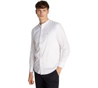Tommy Hilfiger Herren Hemd Flex Poplin Solid Mao Regular Fit, Weiß (White), 3XL