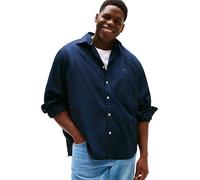 Tommy Hilfiger Herren Hemd Flex Poplin Solid Regular Fit, Blau (Desert Sky), 2XL