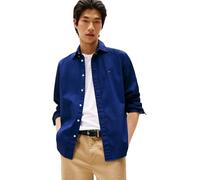 Businesshemd TOMMY HILFIGER "FLEX POPLIN SOLID RF SHIRT 1", Herren, Gr. S, N-Gr, blau (preppy navy), Popeline, Obermaterial: 100% Baumwolle, klassisch, regular fit hüftlang, Langarm Ärmel mit Ärmelsch