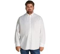 Tommy Hilfiger Herren Hemd Flex Poplin Solid Regular Fit, Weiß (White), XXL