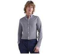 Tommy Hilfiger Herren Hemd Knitted Langarm, Blau (Carbon Navy), L