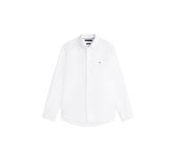 Tommy Hilfiger Hemd Core Flex Mw0mw39988 aus Popeline einfarbig Langarm Regular Fit Weiß Herren S