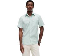 Kurzarmhemd TOMMY HILFIGER "LIGHT OXFORD SOLID", Herren, Gr. XXL, N-Gr, crushed mint, Web, Obermaterial: 97% Baumwolle, 3% Elasthan, regular fit normal, Hemden, regular fit, Button-down-Kragen (780884