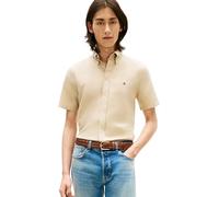 Tommy Hilfiger Herren Hemd aus Leinen-Baumwoll-Mix, sand, Gr. XXL