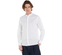Tommy Hilfiger Herren Hemd Natural Soft Solid Mao Rf Shirt Langarm, Weiß (White), XXL