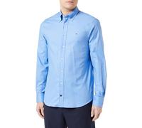 Tommy Hilfiger Herren Hemd Oxford Regular-Fit Langarm, Blau (New Shirt Blue), 39