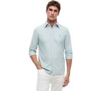 Tommy Hilfiger Herren Hemd Oxford Shirt Langarm, Grün (Ornamental Green), L