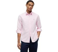 Langarmhemd TOMMY HILFIGER "SOLID HERITAGE OXFORD Regular Fit SHIRT", Herren, Gr. XL, N-Gr, rose petal, Web, Obermaterial: 100% Baumwolle, Hemden (62641629-XL) rose petal