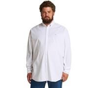 Tommy Hilfiger Herren Hemd Poplin Polka Dot aus Baumwolle, Weiß (Optic White/Navy Dot), XXL