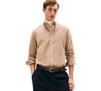 Tommy Hilfiger Herren Hemd Solid Corduroy Regular Fit, Beige (Coastal Taupe), S