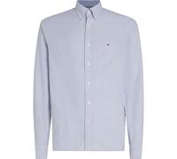Langarmhemd TOMMY HILFIGER "HERITAGE OXFORD STRIPE Regular Fit SHIRT", Herren, Gr. L, N-Gr, blau (royal blau, weiß), Web, Obermaterial: 100% Baumwolle, gestreift, regular fit, 2-Knopf-Manschette, Hemd