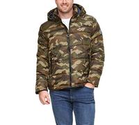 Tommy Hilfiger Herren Hooded Jacket Puffer Jacke mit Kapuze, Camouflage, 5XL Größen