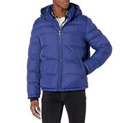 Tommy Hilfiger Herren Hooded Puffer Jacket Daunenalternativer Mantel, Deep Royal Blue, M