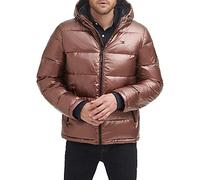Tommy Hilfiger Herren Kapuzenjacke, Perlglanz Braun, Medium